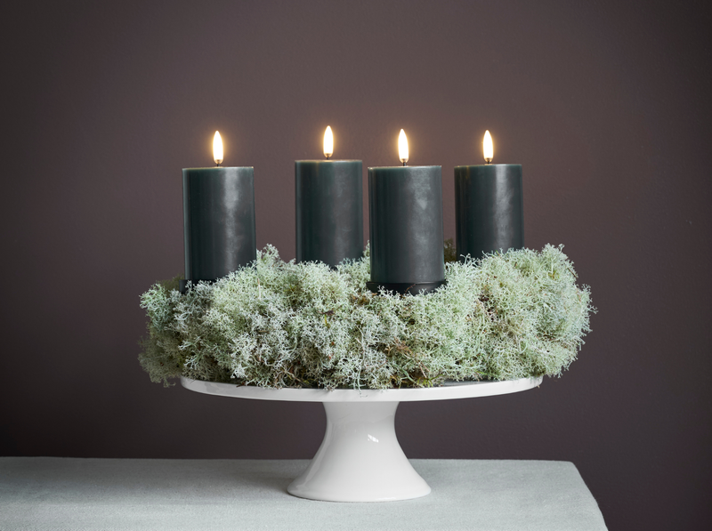 Melted pillar candle smooth S