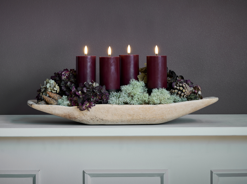 Melted pillar candle smooth S